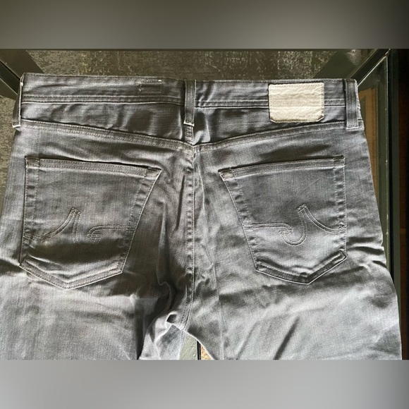 AG Adriano Goldschmied The Protege Denim Jeans Stretch Fabric Grey Straight Leg - Picture 11 of 12